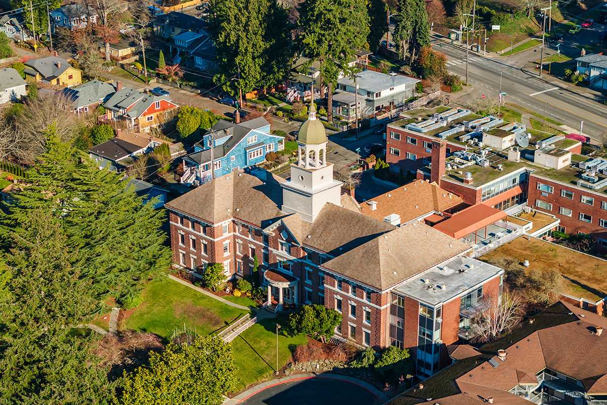 The Kenney campus grounds